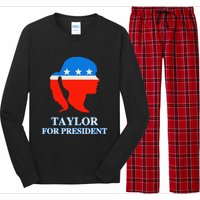 Groovy Taylor For President 2024 Long Sleeve Pajama Set