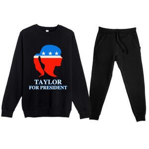 Groovy Taylor For President 2024 Premium Crewneck Sweatsuit Set