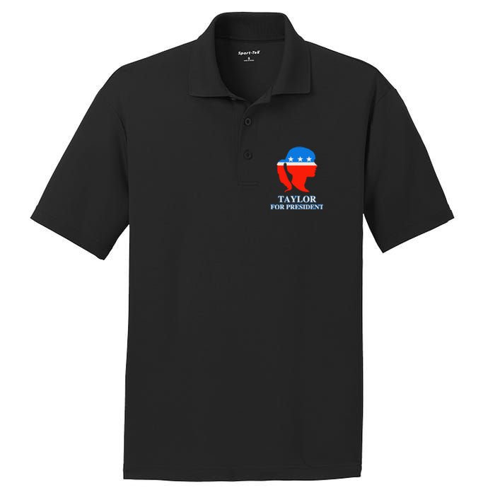 Groovy Taylor For President 2024 PosiCharge RacerMesh Polo