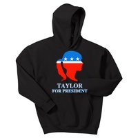 Groovy Taylor For President 2024 Kids Hoodie