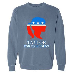 Groovy Taylor For President 2024 Garment-Dyed Sweatshirt