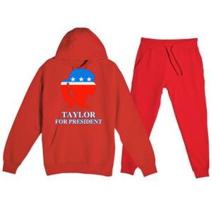 Groovy Taylor For President 2024 Premium Hooded Sweatsuit Set