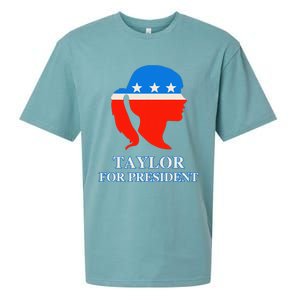 Groovy Taylor For President 2024 Sueded Cloud Jersey T-Shirt