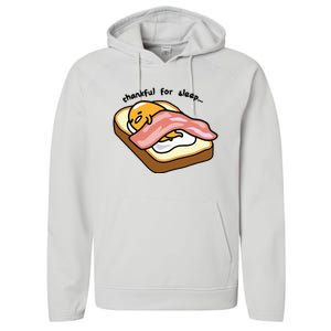 Gudetama Thankful For Sleep Toasty Performance Fleece Hoodie