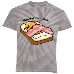 Gudetama Thankful For Sleep Toasty Kids Tie-Dye T-Shirt