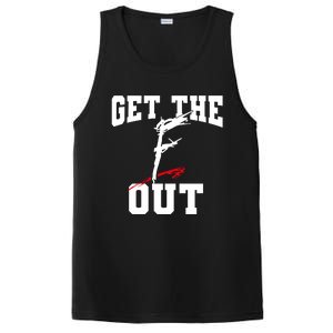 Get The F Out Funny Wrestling Lover Gift PosiCharge Competitor Tank