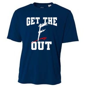 Get The F Out Funny Wrestling Lover Gift Cooling Performance Crew T-Shirt