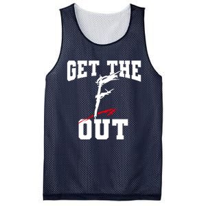 Get The F Out Funny Wrestling Lover Gift Mesh Reversible Basketball Jersey Tank