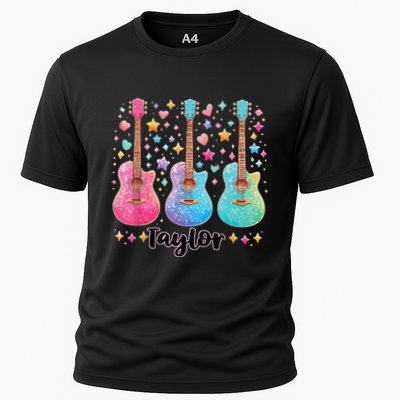 Girl Taylor First Name Personalized Groovy 80S Performance Shirt