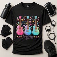 Girl Taylor First Name Personalized Groovy 80S Performance Shirt