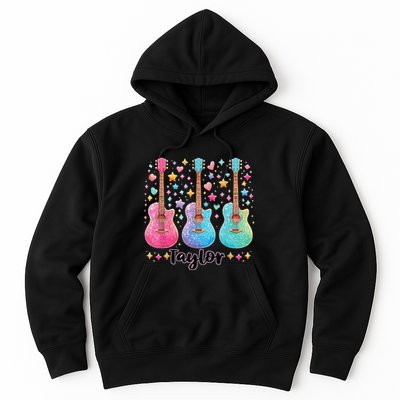 Girl Taylor First Name Personalized Groovy 80S Hoodie