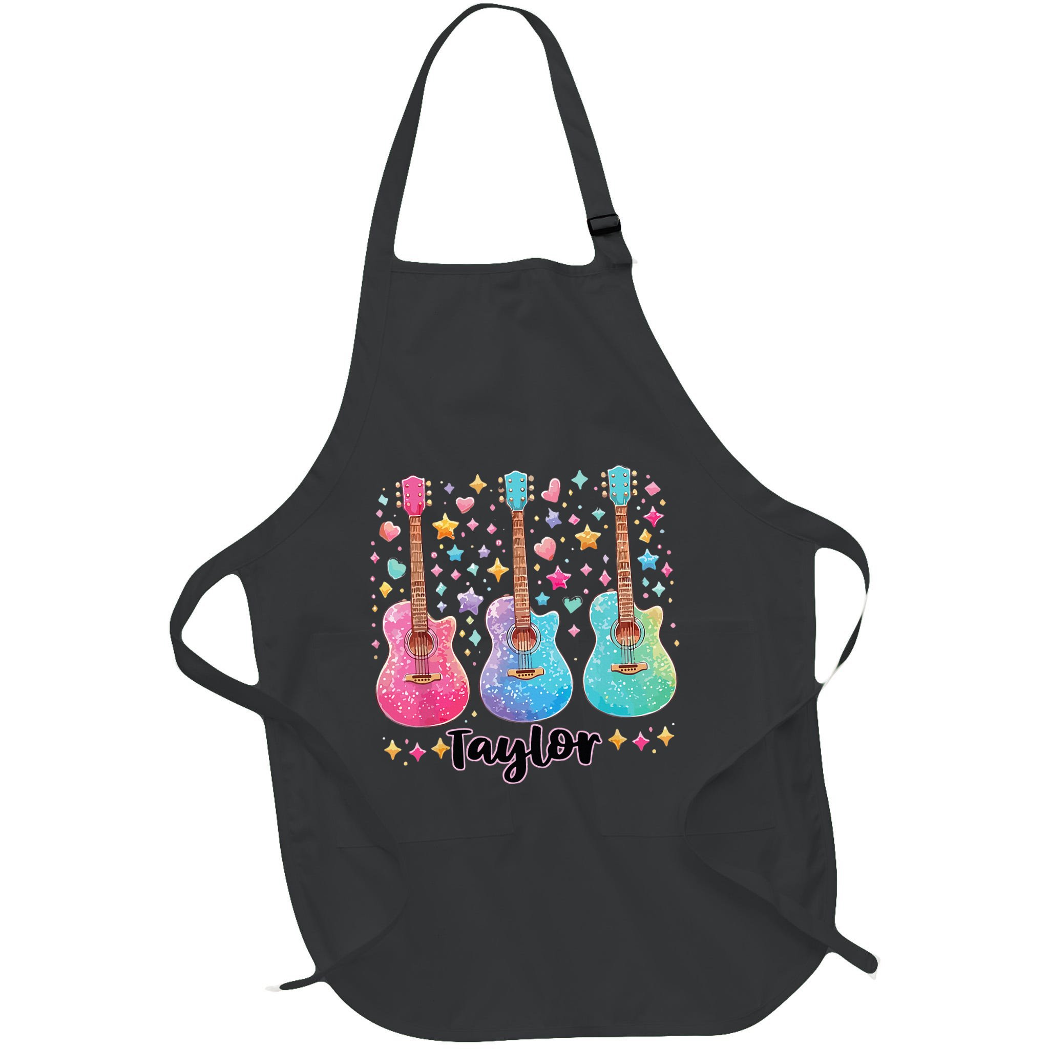 Girl Taylor First Name Personalized Groovy 80S Apron