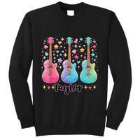 Girl Taylor First Name Personalized Groovy 80S Sweatshirt