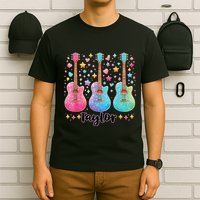 Girl Taylor First Name Personalized Groovy 80S T-Shirt