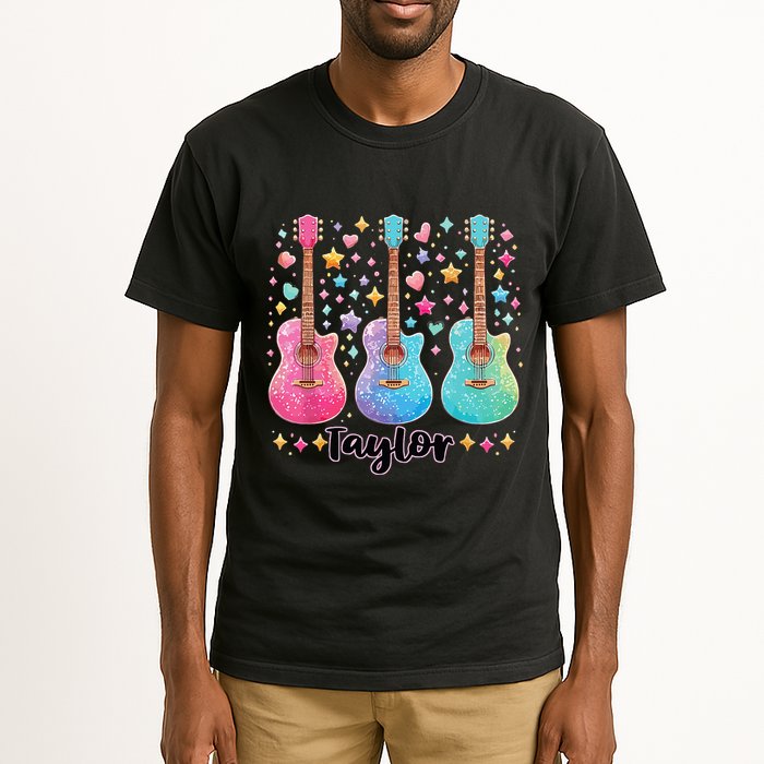 Girl Taylor First Name Personalized Groovy 80S Tall T-Shirt