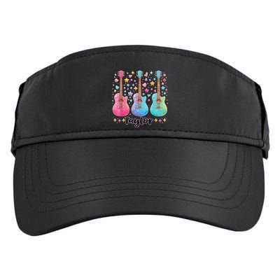 Girl Taylor First Name Personalized Groovy 80S Adult Drive Performance Visor