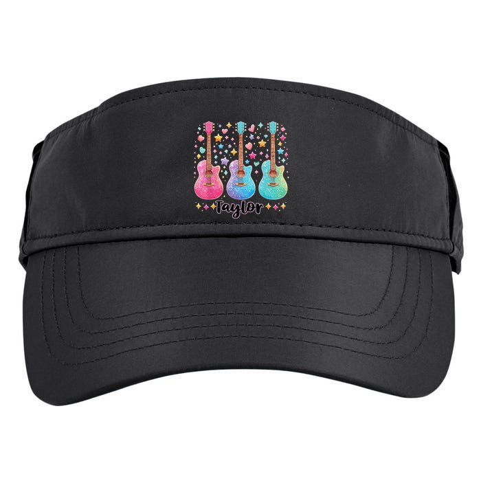 Girl Taylor First Name Personalized Groovy 80S Adult Drive Performance Visor