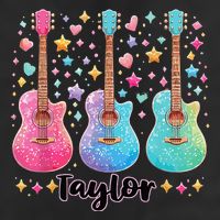 Girl Taylor First Name Personalized Groovy 80S Adult Drive Performance Visor