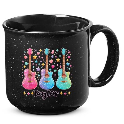 Girl Taylor First Name Personalized Groovy 80S 15oz Campfire Ceramic Mug