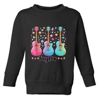 Girl Taylor First Name Personalized Groovy 80S Toddler Sweatshirt
