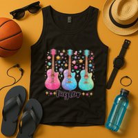 Girl Taylor First Name Personalized Groovy 80S Tank Top
