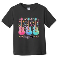 Girl Taylor First Name Personalized Groovy 80S Toddler T-Shirt