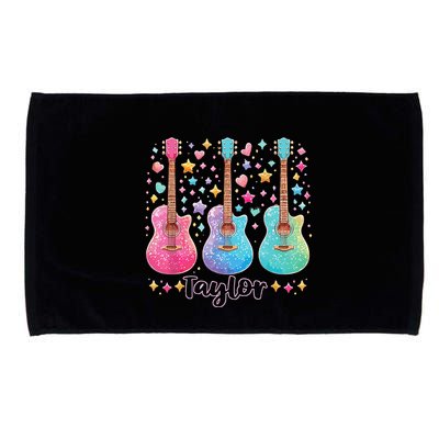 Girl Taylor First Name Personalized Groovy 80S Microfiber Hand Towel