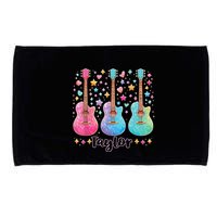 Girl Taylor First Name Personalized Groovy 80S Microfiber Hand Towel
