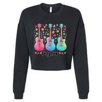 Girl Taylor First Name Personalized Groovy 80S Cropped Pullover Crew
