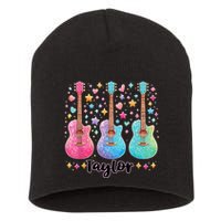 Girl Taylor First Name Personalized Groovy 80S Short Acrylic Beanie