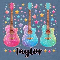 Girl Taylor First Name Personalized Groovy 80S Garment-Dyed Sweatshirt