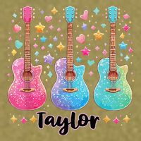 Girl Taylor First Name Personalized Groovy 80S Garment-Dyed Women's Muscle Tee