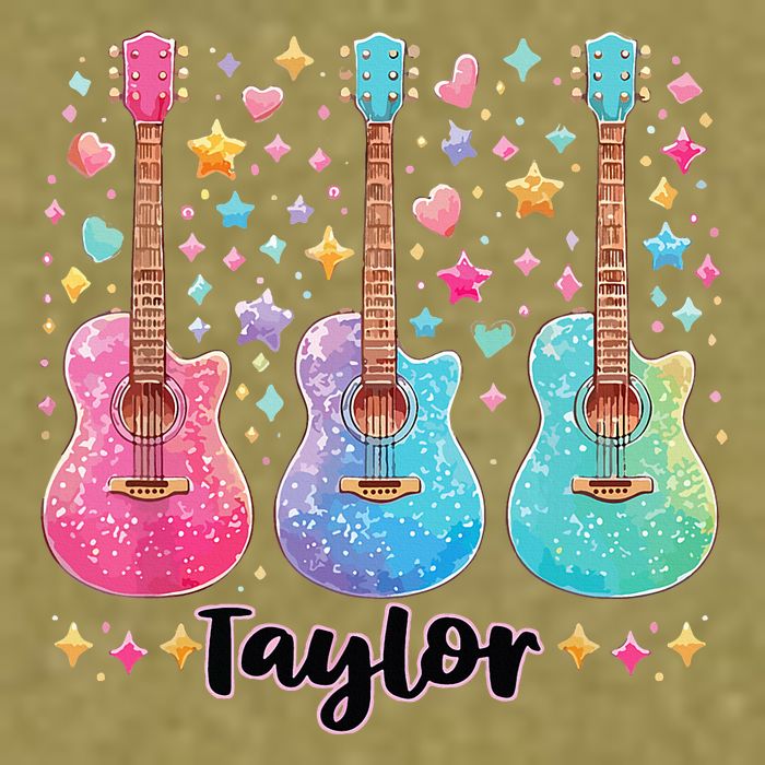 Girl Taylor First Name Personalized Groovy 80S Garment-Dyed Women's Muscle Tee