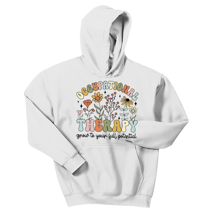 Grow To Full Potential Occupational Therapy OT Therapist Kids Hoodie