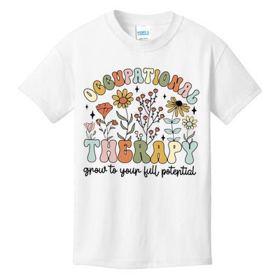 Grow To Full Potential Occupational Therapy OT Therapist Kids T-Shirt