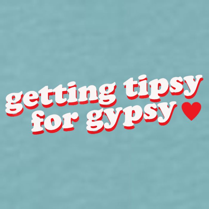 Getting Tipsy For Gypsy Iconic Slogan Sueded Cloud Jersey T-Shirt