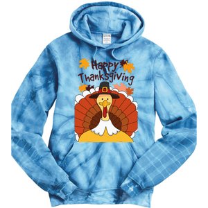 GIANT TURKEY  Funny HAPPY THANKSGIVING Holiday Tie Dye Hoodie