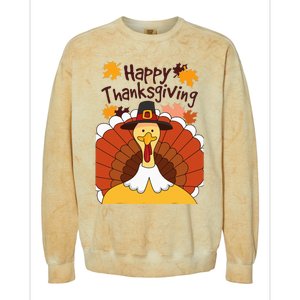 GIANT TURKEY  Funny HAPPY THANKSGIVING Holiday Colorblast Crewneck Sweatshirt