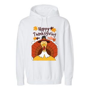 GIANT TURKEY  Funny HAPPY THANKSGIVING Holiday Garment-Dyed Fleece Hoodie