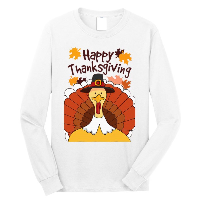 GIANT TURKEY  Funny HAPPY THANKSGIVING Holiday Long Sleeve Shirt