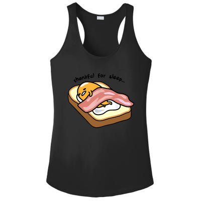 Gudetama Thankful For Sleep Toasty Ladies PosiCharge Competitor Racerback Tank