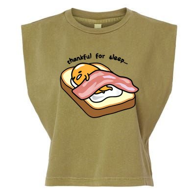 Gudetama Thankful For Sleep Toasty Garment-Dyed Women's Muscle Tee