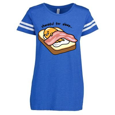 Gudetama Thankful For Sleep Toasty Enza Ladies Jersey Football T-Shirt