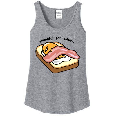 Gudetama Thankful For Sleep Toasty Ladies Essential Tank