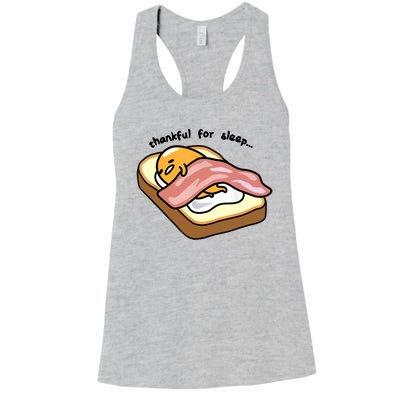 Gudetama Thankful For Sleep Toasty Women's Racerback Tank