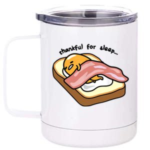 Gudetama Thankful For Sleep Toasty 12 oz Stainless Steel Tumbler Cup