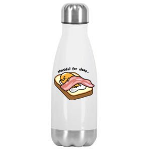 Gudetama Thankful For Sleep Toasty Stainless Steel Insulated Water Bottle