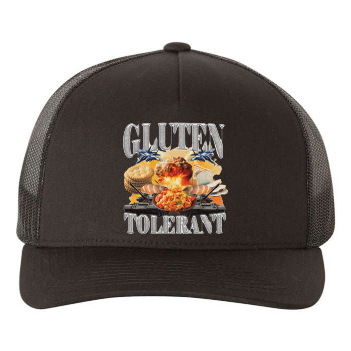 Gluten Tolerant Funny Sarcastic Gluten Tolerance Meme Humor Yupoong Adult 5-Panel Trucker Hat