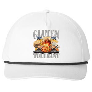 Gluten Tolerant Funny Sarcastic Gluten Tolerance Meme Humor Snapback Five-Panel Rope Hat