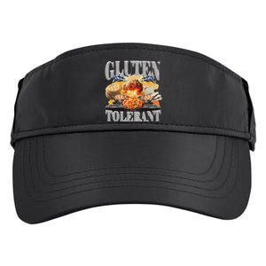 Gluten Tolerant Funny Sarcastic Gluten Tolerance Meme Humor Adult Drive Performance Visor